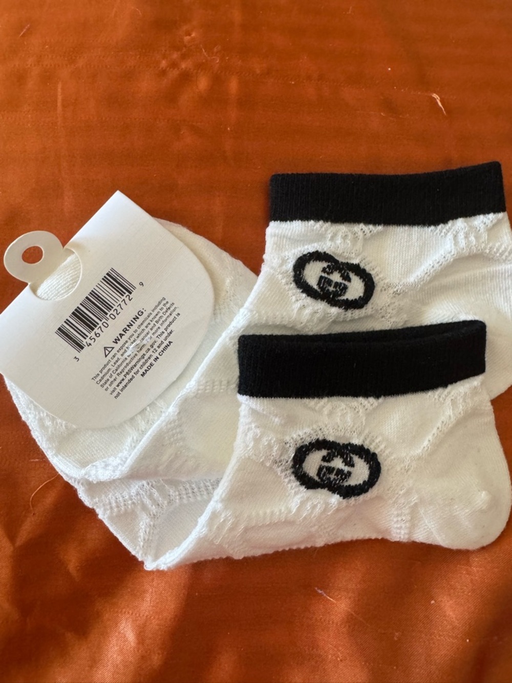 GG interlocking fashion designer inspired Socks - NWT - Picture 4 of 4